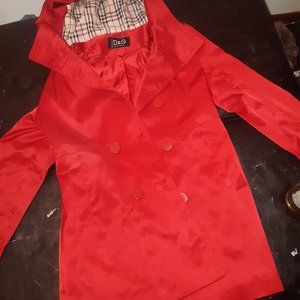D&G Red  hooded Raincoat